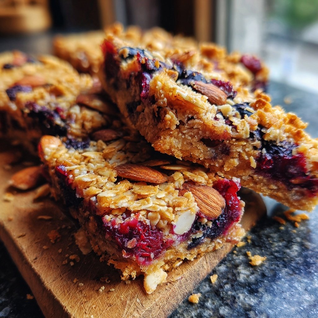 Nutty Oat and Berry Bars