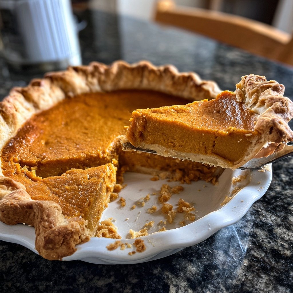 Festive Spiced Pumpkin Pie