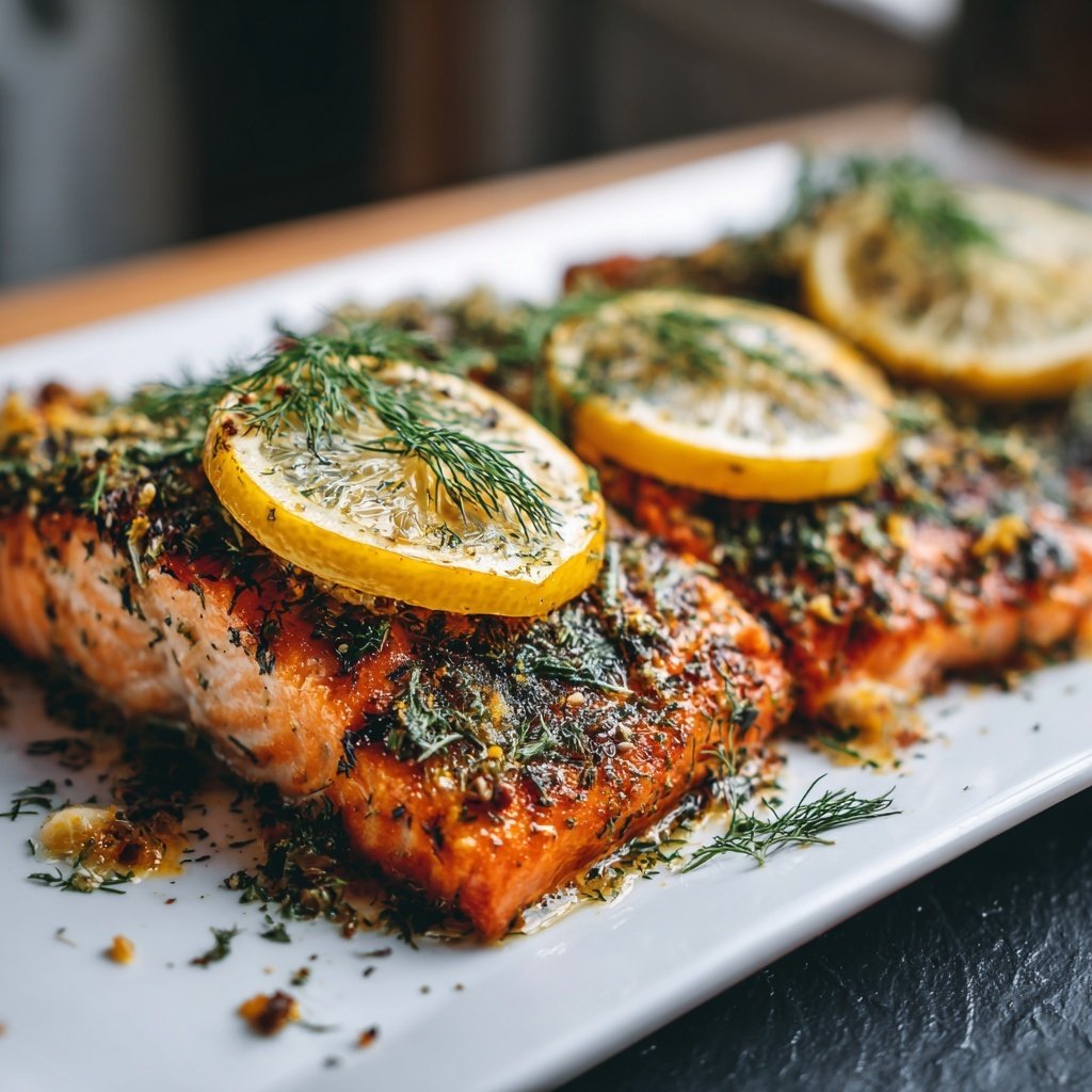 Zesty Baked Salmon with Herbs