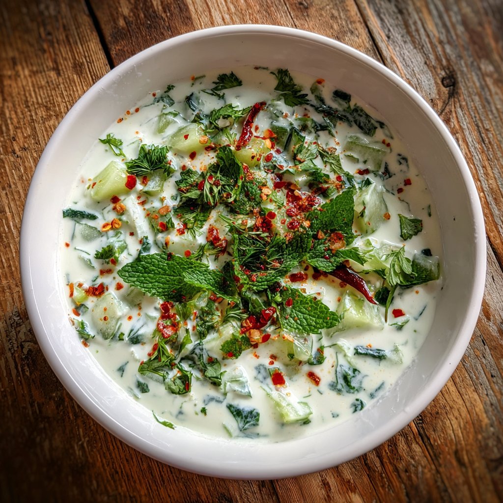 Crunchy Cucumber Yogurt Raita