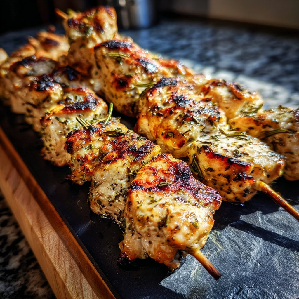 Savory Rosemary Chicken Skewers