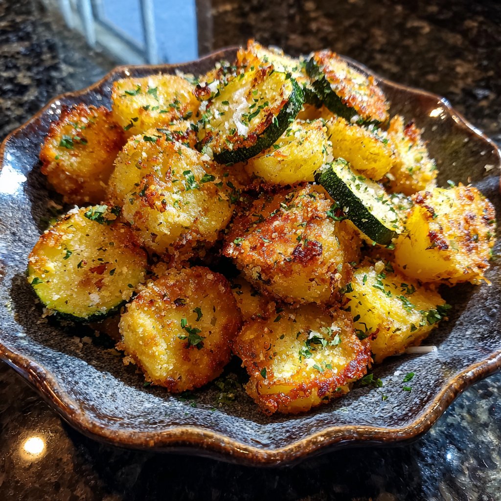 Airfryer Lemon Zucchini Potatoes