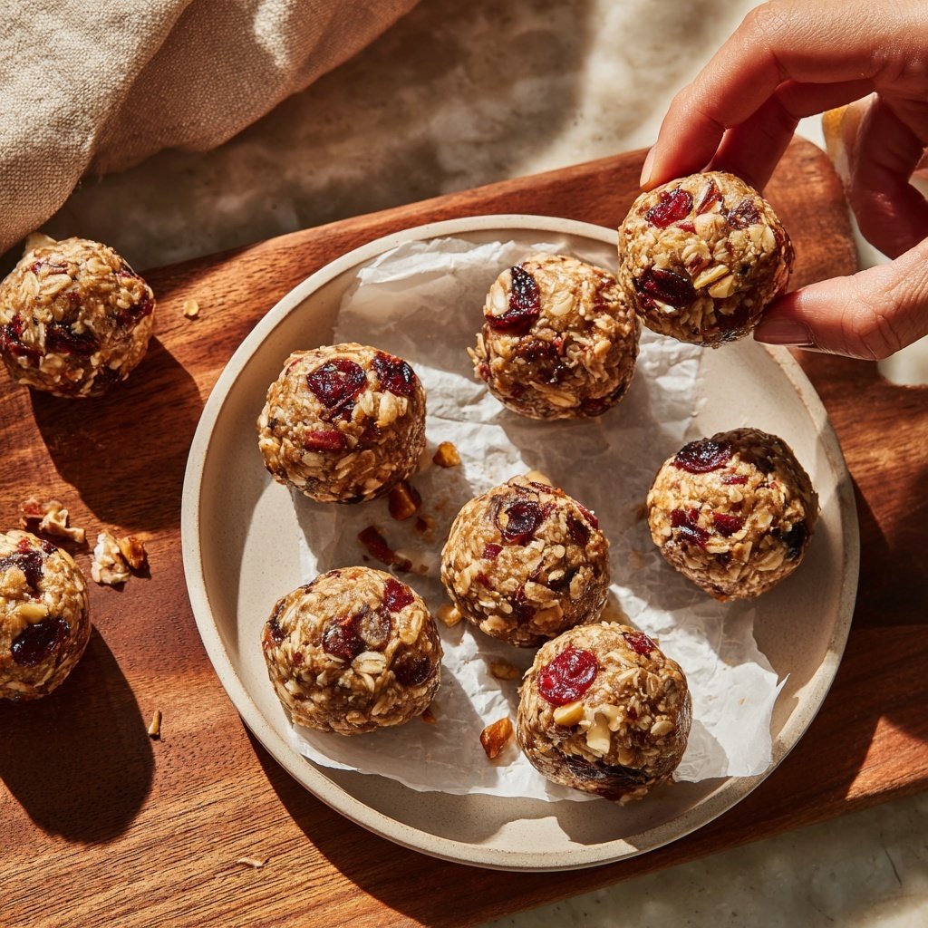 Cranberry Walnut Protein Balls
