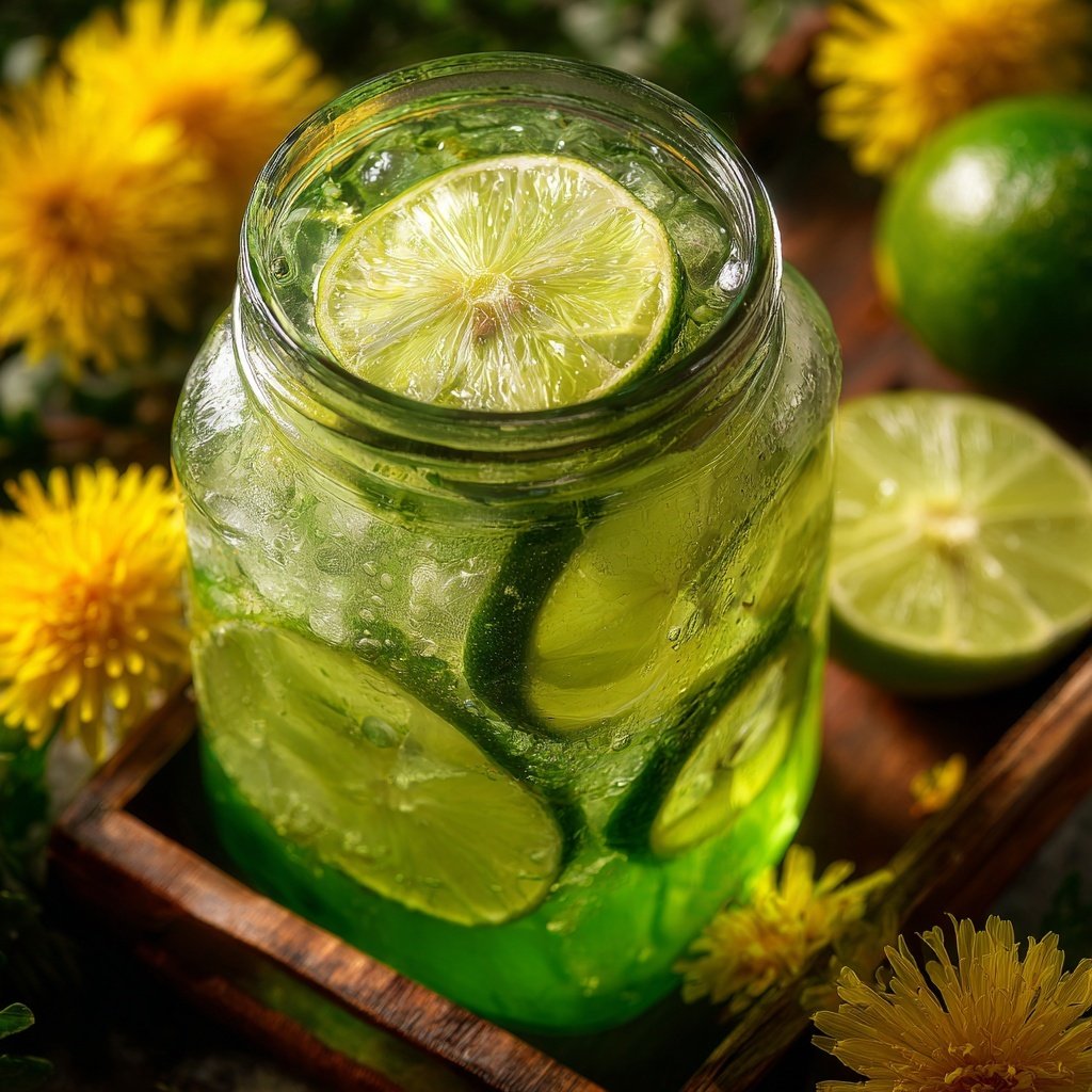 Refreshing Dandelion Limeade