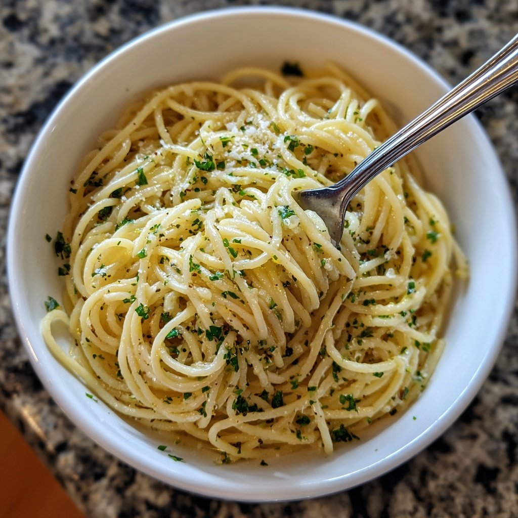 Quick Garlic Butter Pasta