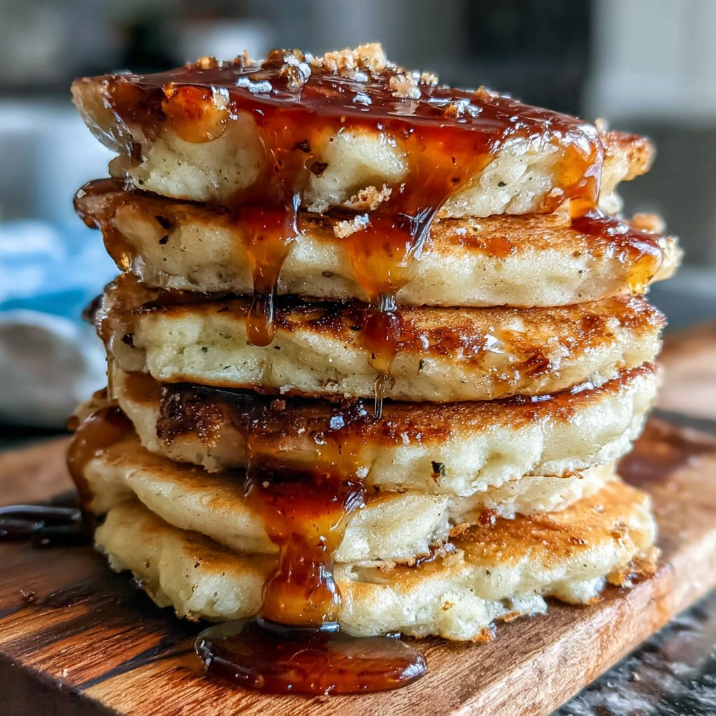 Pancakes with Dandelion Syrup