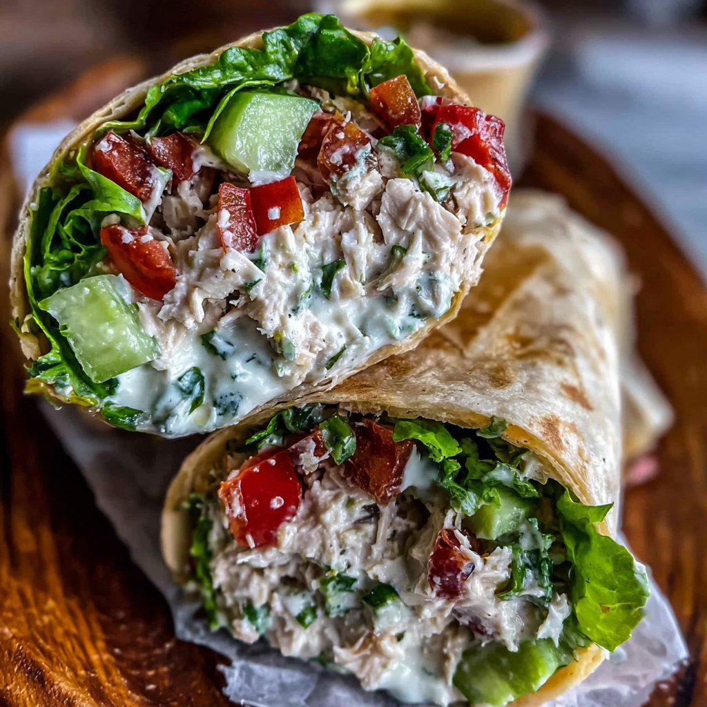 Avocado Tuna Salad Wraps